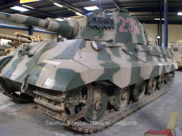 Tiger Tank, King Tiger Tank, Saumur